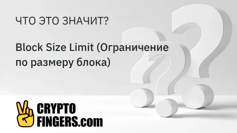 Словарь криптотерминов: Что такое Block Size Limit (Ограничение по размеру блока)?