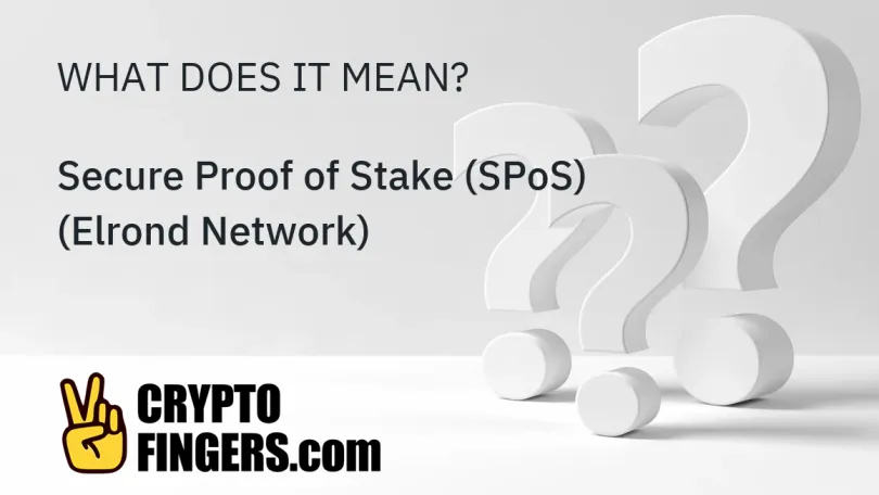 Crypto Terms Glossary: What is Secure Proof of Stake (SPoS) (Elrond Network)?