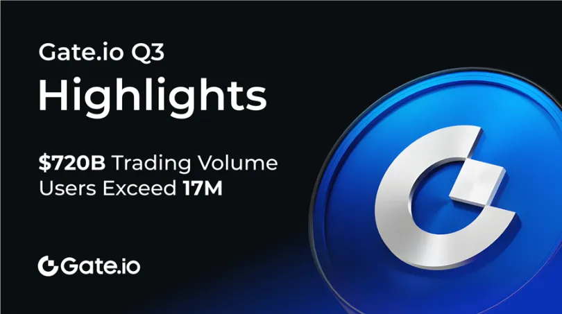 Press Releases: Gate.io Shatters Records in Total Trading Volume in Q3 2024, with Its User Base Surpassing 17 Million