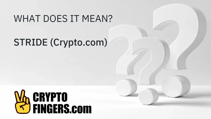 Crypto Terms Glossary: What is STRIDE (Crypto.com)?