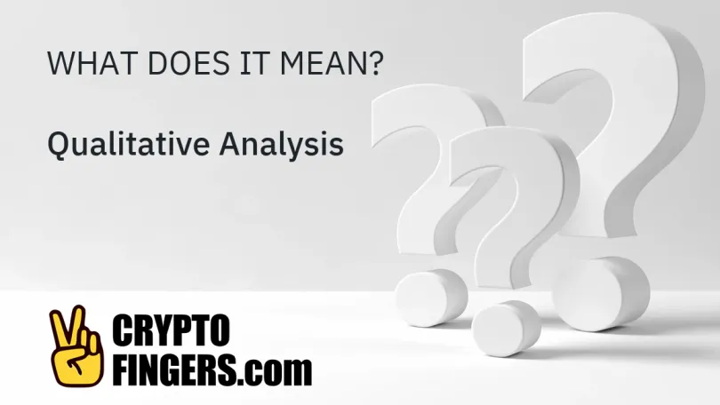 Crypto Terms Glossary: What is Qualitative Analysis?